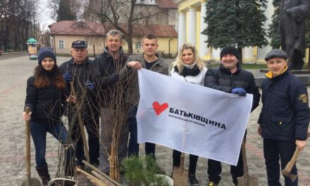У Дрогобичі «батьківщинівці» долучилися до озеленення міста