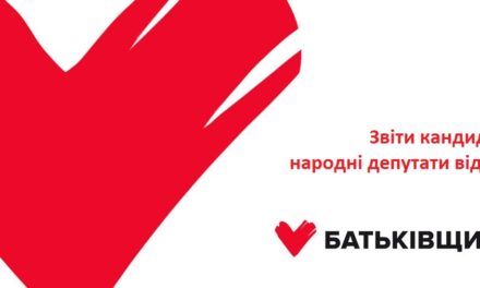 Звіт кандидатів у народні депутати від партії ВО «Батьківщина»