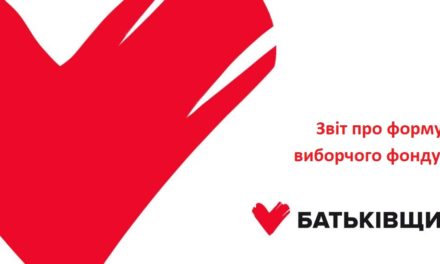 Звіт партії «Батьківщина» про формування виборчого фонду (26 червня – 24 липня)