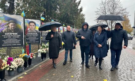 Михайло Цимбалюк на Волині вшанував памʼять Героїв України